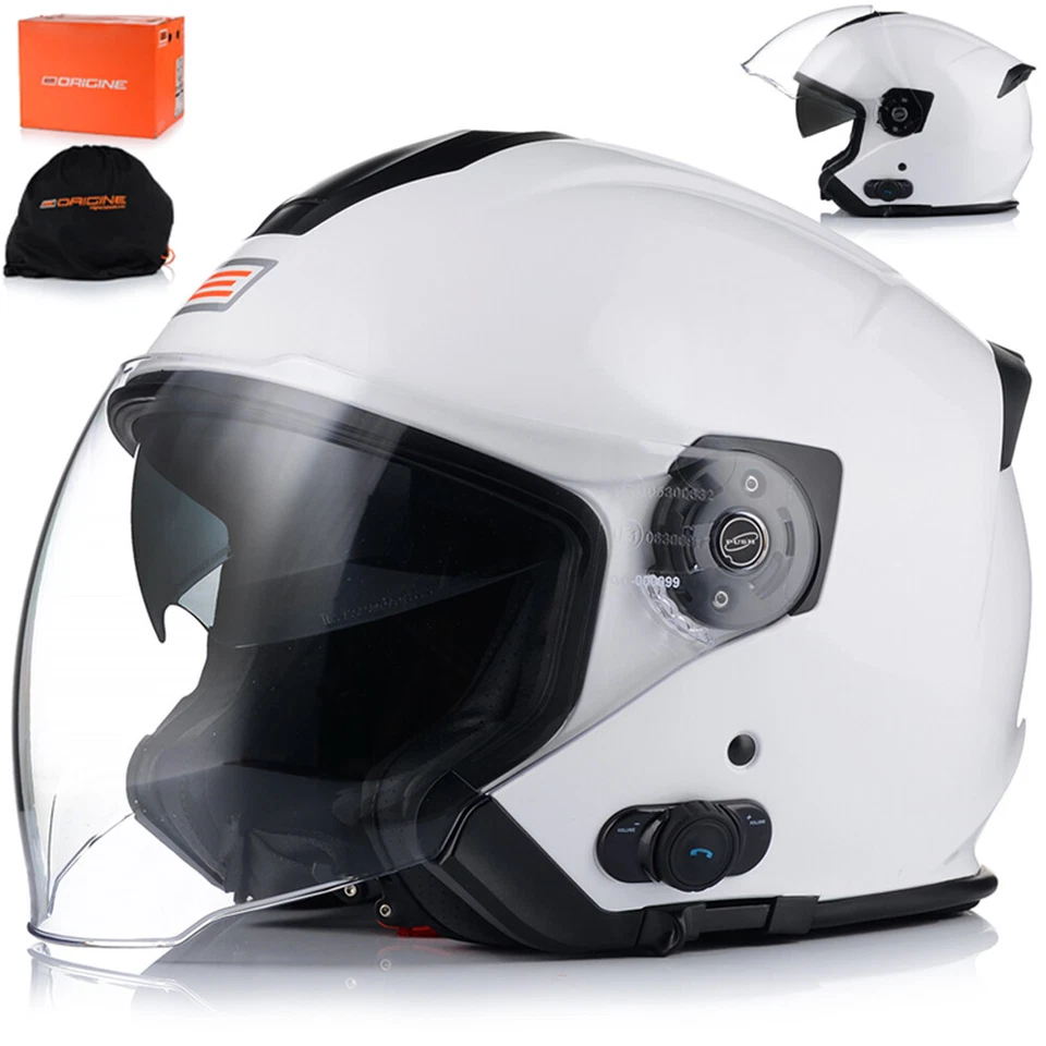 Origine Motorradhelm mit Bluetooth Jethelm Motorrad Modular Jet Helm XS - XXL - Bild 1 von 4