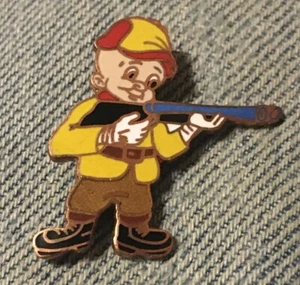Broche prendedor Elmer Fudd Cloisonne~Hunting Wabbits~Looney Tunes~WB~de colección de los 80 - Imagen 1 de 2