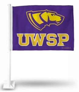 NCAA Wisconsin - Stevens Point Car Flag, Nuevo - Imagen 1 de 1