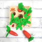 Jouet de récolte de carottes pour bébés Montessori jeu en bois 12 mois éducatif neuf dans sa boîte