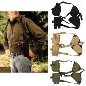Common Gun Armpit Holster Shoulder Pistol Holder with Double Magazine Pouch - Picture 1 of 15