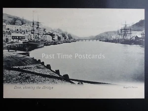 Cornwall LOOE showing The Bridge and Sailing Ships c1903 by Argall Series - Foto 1 di 2