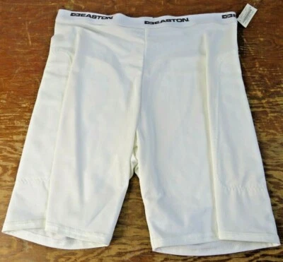 Pantalones Cortos Deslizantes Blancos Vintage NOS Mujer Easton Hechos en EE. UU. Talla 36/38 Foto 1 de 4
