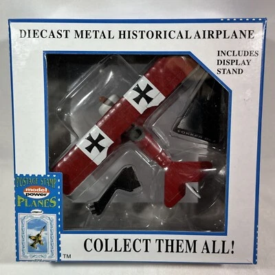 Modelo Power sello postal avión histórico fundido a presión con soporte - Fokker DR.1 Foto 1 de 4