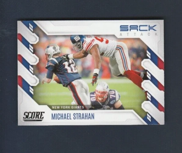 2022 Panini Score Football Sack Attack # SA-MS Michael Strahan - Image 1 of 2