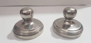 2 METALL SCHREIBTISCH BRIEFBESCHWERER ARTDECO EPOCHE - Bild 1 von 2