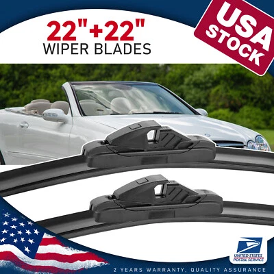 Juego de escobillas limpiaparabrisas de 22""/22"" OEM para Mercedes Benz CLK350 2006-2009 Foto 1 de 4