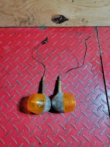 1975 Suzuki RV125 Front Left & Right Blinker Indicator Assemblies - Picture 1 of 15