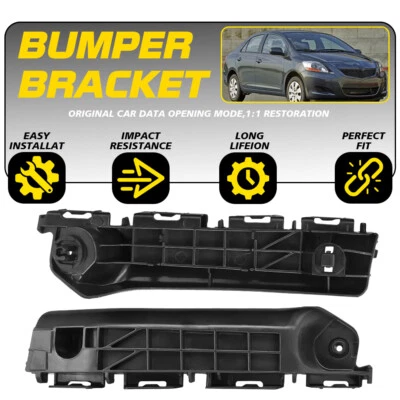 2x Soporte de parachoques delantero izquierdo + derecho para Toyota Yaris 2012 2013 2014 Foto 1 de 4