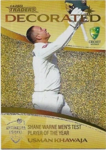 2023 / 24 Cricket Traders Decorated Priority (DP03) Usman KHAWAJA 15/40 - Picture 1 of 1