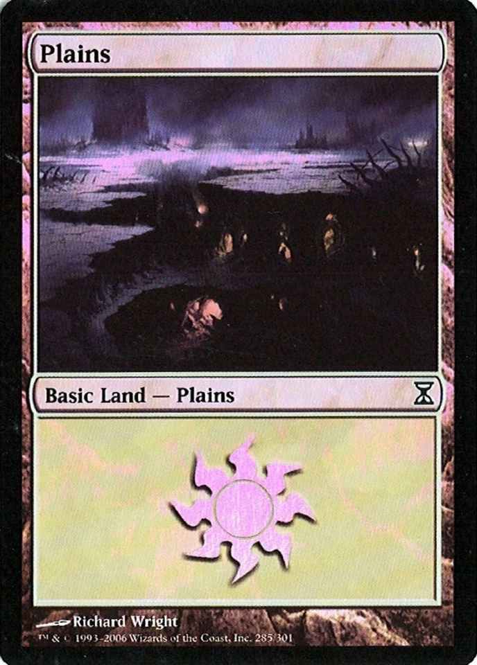 MTG - Time Spiral - Plains #285 - Foil - Various conditions - Image 1 of 1
