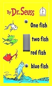 Light Switch Plate & Outlet Covers DR SEUSS ONE TWO RED BLUE FISH - Picture 1 of 26