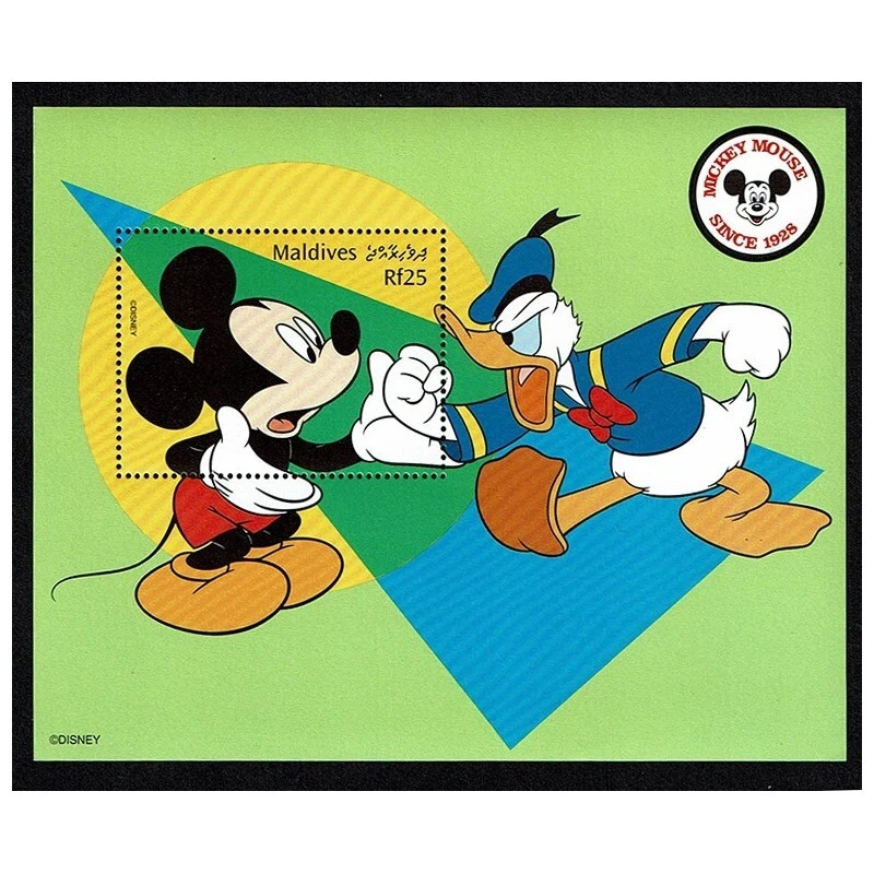 FR2456 - 1999 Maldives Disney 70° Mickey Mouse - Image 1 of 1
