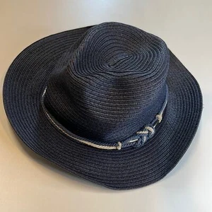 John Callanan Navy Blue Safari Fedora w/ Braided & Silver Details, NWT! - Picture 1 of 5
