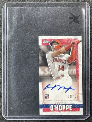 LOGAN O'HOPPE 2023 TOPPS RIP BASEBALL ROOKIE ON-CARD AUTO 39/50 RC - Image 1 of 2