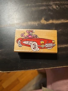 INKADINKADO Vintage Pink Panther In Car Rubber Stamp 1995 United Artists 4365 - Picture 1 of 4