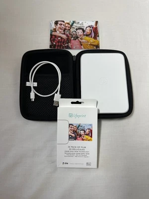 ZINK LIFEPRINT WIRELESS PORTABLE BLUETOOTH ANDROID IPHONE PRINTER + 3 X 4.5 FILM - Image 1 of 4