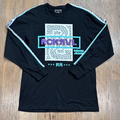 Rock Revival Shirt Mens XL Black Coates Graphic Print Cotton Concert Grunge Logo - Image 1 of 4