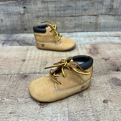 Timberland 9589R Bebé Infante Bronceado Botines con Cordones Talla 2 ¡GENIAL! Foto 1 de 4