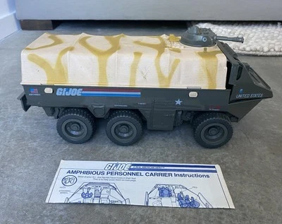 GI Joe 1983 APC Vehicle Amphibious Personnel Carrier + Blueprint Instructions - Image 1 of 4