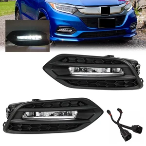 Pair Front LED Fog Light Daytime Running Lamp LH RH For 2019-2022 Honda HR-V HRV - Picture 1 of 19