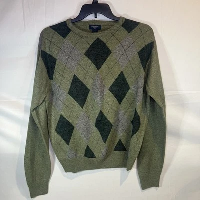 Suéter Pullover Grande De Colección Dockers Para Hombre L Verde Gris Argyle Manga Larga Foto 1 de 3