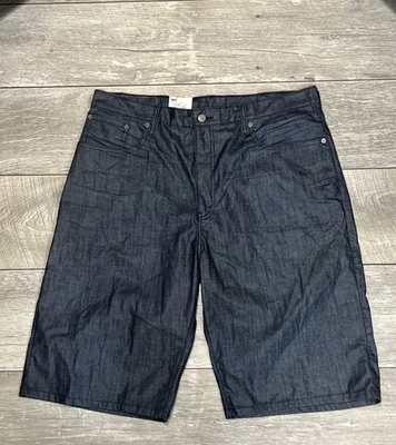 Pantalones Cortos Levi’s 569 Para Hombre Talla 38 Recubiertos de Cera Lavado Oscuro Sueltos Sueltos Calce Recto-NUEVO CON ETIQUETAS Foto 1 de 4
