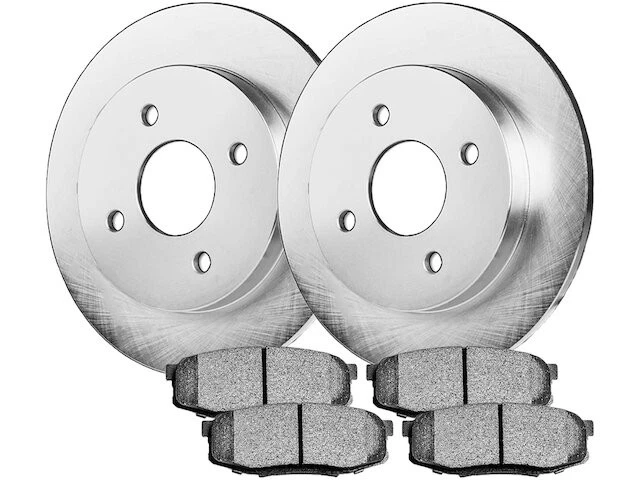 Kit de pastillas de freno delanteras y rotor para Nissan LEAF 2011-2014 2012 2013 PQ718DV Foto 1 de 1