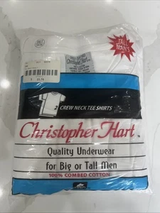 Paquete de 2 camisetas Christopher Hart 3XLT cuello redondo - Imagen 1 de 2