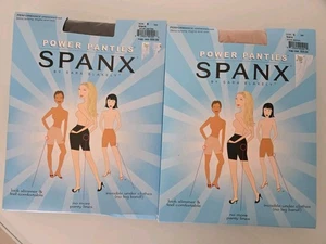 (2) Spanx Power Panties Size E Black & BARE Colors NEW - Picture 1 of 8