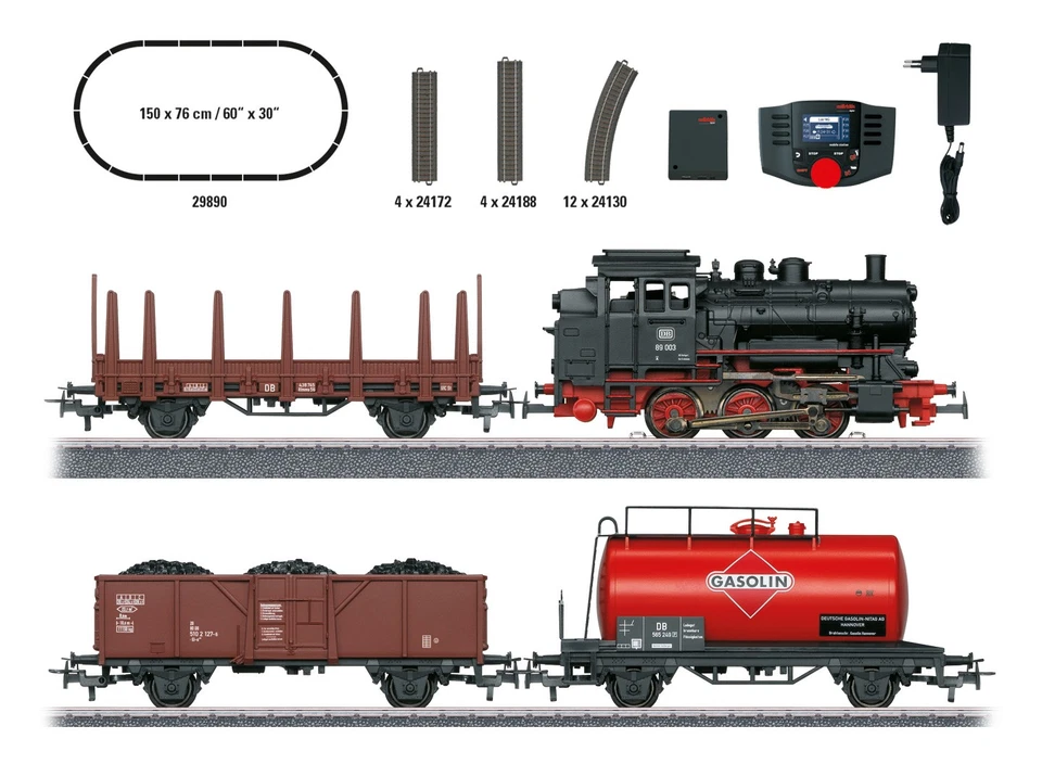 Märklin 29890 Digital-Startpackung "Güterzug mit BR 89.0" neu OVP - Bild 1 von 1