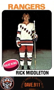 Rick Middleton 1975-76 Topps #37 New York Rangers - Picture 1 of 2