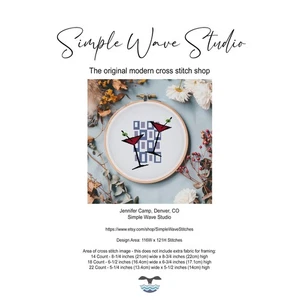 Retro Martini Glasses Bar Art Counted Cross Stitch Pattern Chart - Picture 1 of 7