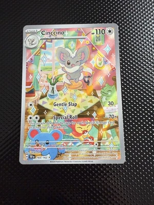 Cinccino 183/162 Sv05: Temporal Forces Illustration Rare Pokemon TCG - NM! - Image 1 of 2