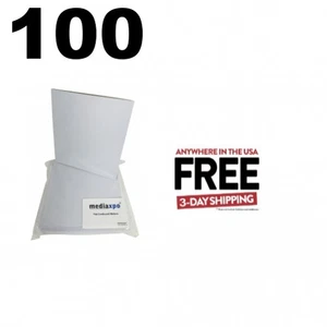 100 CD/DVD White Cardboard Jackets Cover NO FLAP (5 5/8 x 6) ** 1-3 DAY - Picture 1 of 6