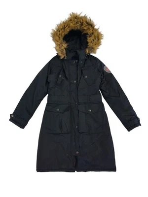 Casaco Parka Rocawear Feminino Arctic Blast Acabamento de Pele Sintética com Capuz Tamanho P. - Imagem 1 de 4