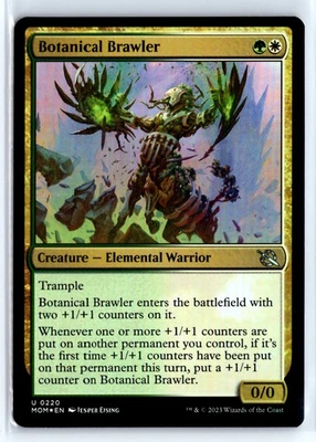 FOIL Botanical Brawler 220 March of the Machine – MTG Magic the Gathering Card - Image 1 of 4