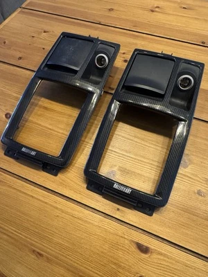 Panel de consola central de impresión de fibra de carbono Evo X genuino raro Ralliart SST Foto 1 de 4