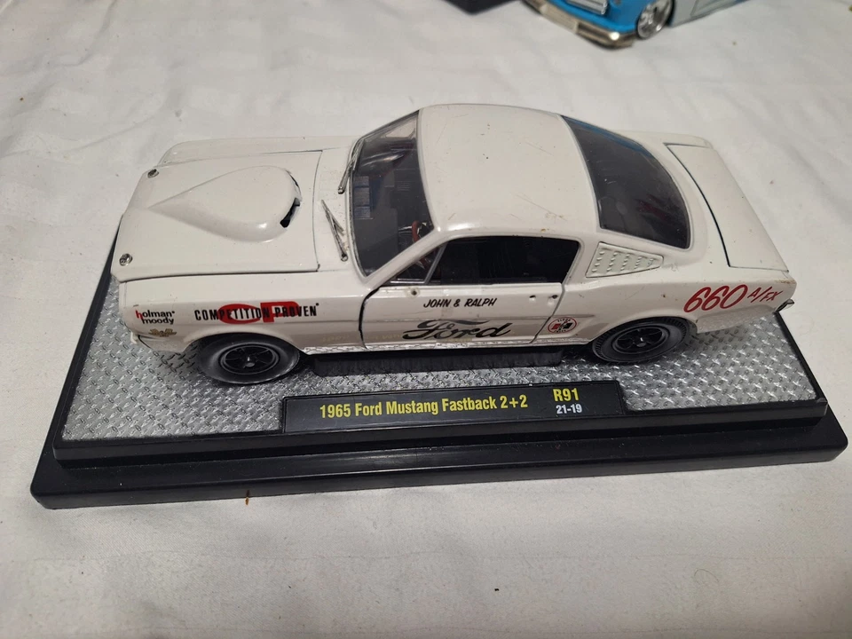 M2 MACHINES 1965 FORD MUSTANG  FASTBACK 2+2 R91 21-19  HOLMAN MOODY 1/24 - Image 1 of 4