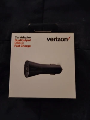 Verizon USB-C Car Charger with Fast Charge & LED Indicator .Vehicle adapter.NEW - Image 1 of 4