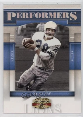 2007 Donruss Gridiron Gear Performers Silver /250 Yale Lary #P-36 HOF - Image 1 of 2