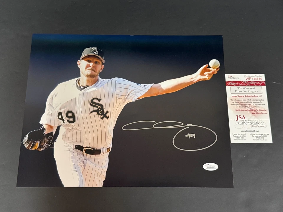Chris Sale Medias Blancas de Chicago autografiado firmado 11x14 certificado de autenticidad JSA. Foto 1 de 1