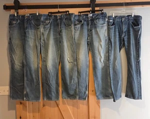 4 Stück Tyndale Jeans Herren 33x32 & 34x32 Blau Denim FR Workwear Distressed - Bild 1 von 24