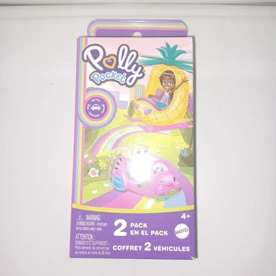 Mattel Polly Pocket Pollyville 2 Pack Kids' Toy Playset Figures and Vehicles NIB - Image 1 of 2