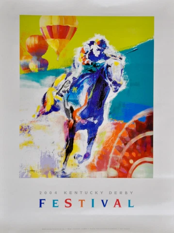 2004 KENTUCKY DERBY FESTiVAL POSTER • designed by JOE WEBER • 19 Years on • Cover
