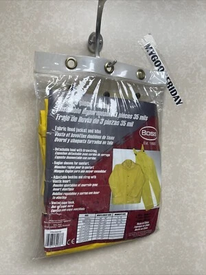 Traje de lluvia Boss 3PR0300YM amarillo medio 3 piezas forrado PVC Foto 1 de 4