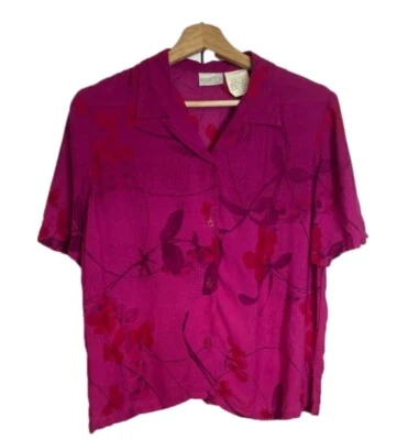 Blusa Floral Teñida Ombré Talla Pequeña Pequeña Foto 1 de 4