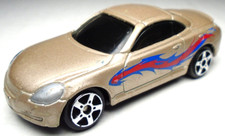 MAISTO LEXUS SC430 LIGHT GOLD 1:64 DIECAST 2 7/8" CAR W/ RED & BLUE STREAK