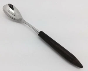 Cuchara mostaza de acero inoxidable de 5-3/4" con mango de teca; Alemania (RF601) - Imagen 1 de 5