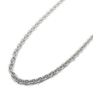 BVLGARI Catene Chain Necklace K18WG White Gold Silver Used